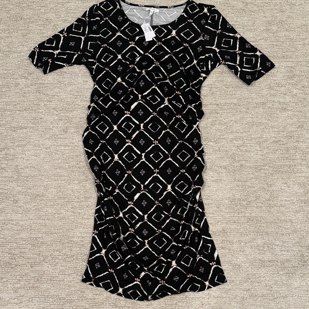 Maurice’s NWT Black and White Geometric Maternity Dress